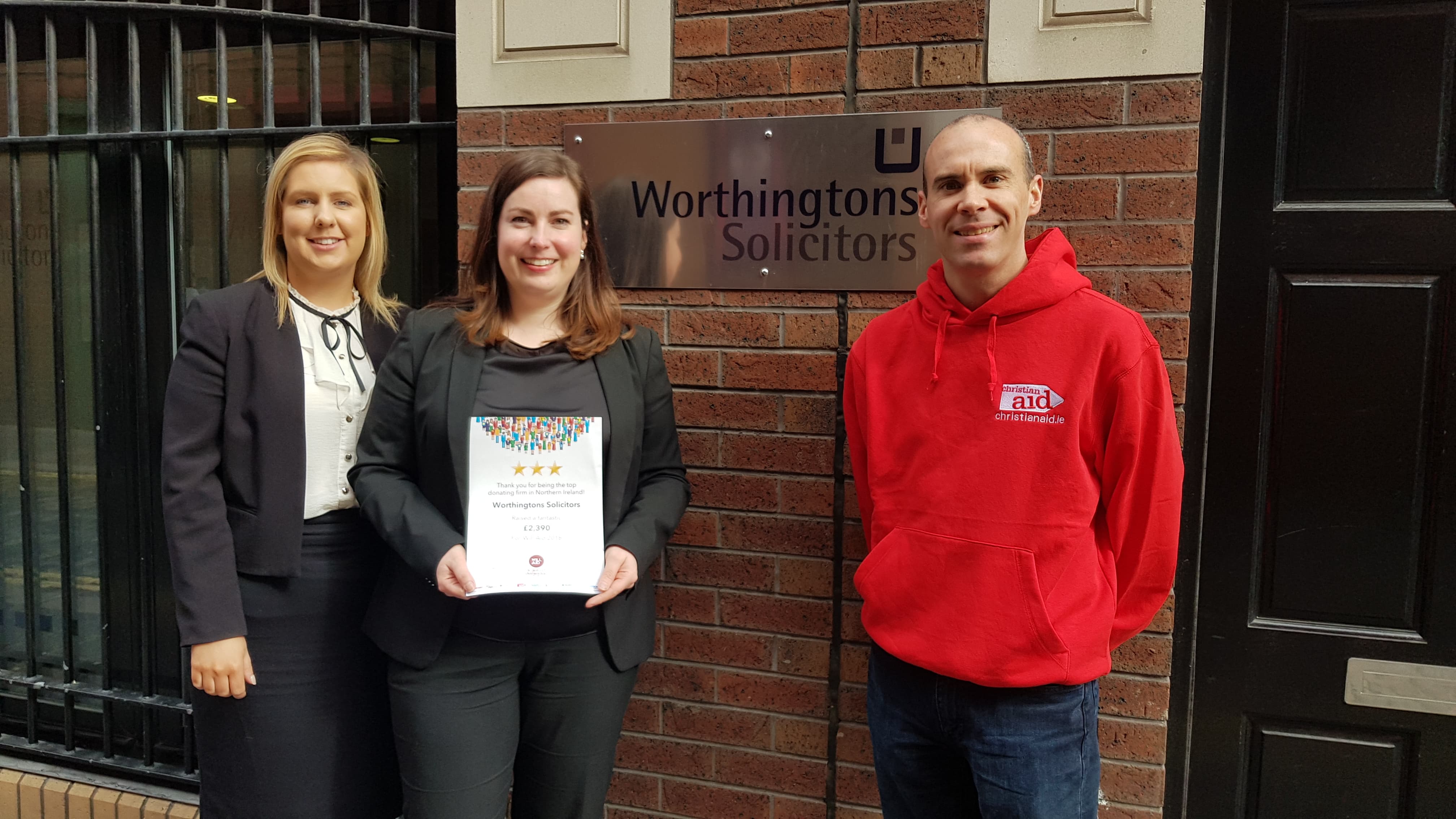 Worthington Solicitors Named As A Top Fundraiser For National Charity Campaign