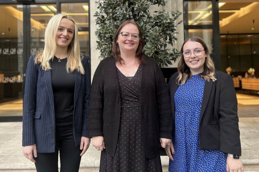 L-R Laura Beattie, Jannina Barker and Catherine McCrindle from Jackson Lees Group