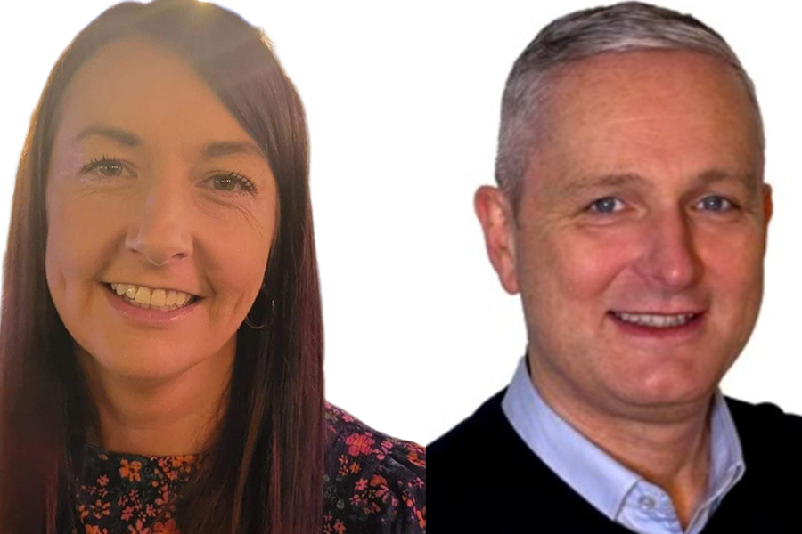 Joanne Regan and Phil Hickson