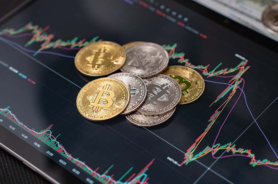 Crypto coins on a graph