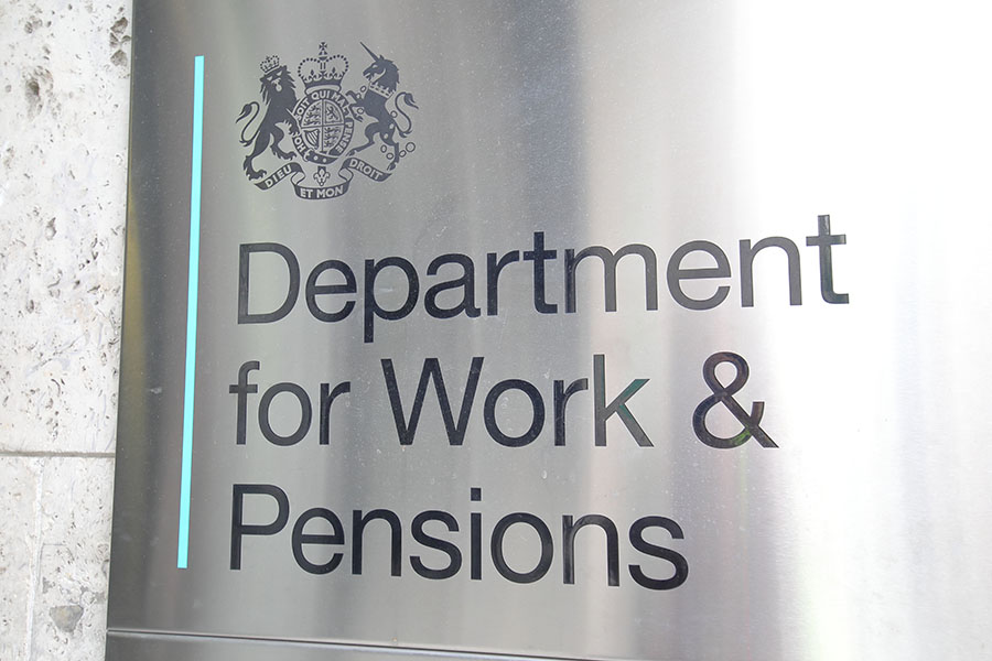 The department for work and pensions sign