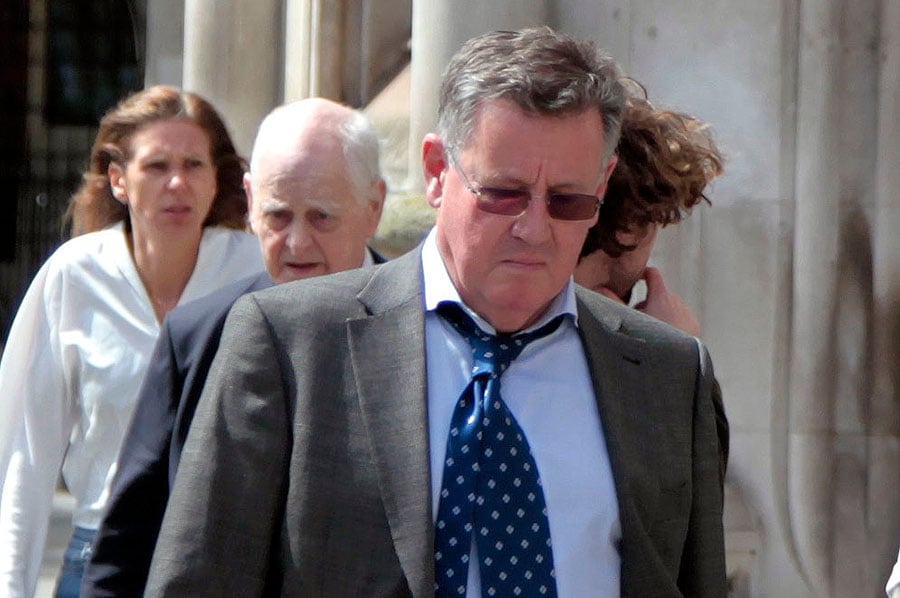 Jonathan Saville Thurston outside court