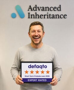Dan Baines with Defaqto Five Star Plaque