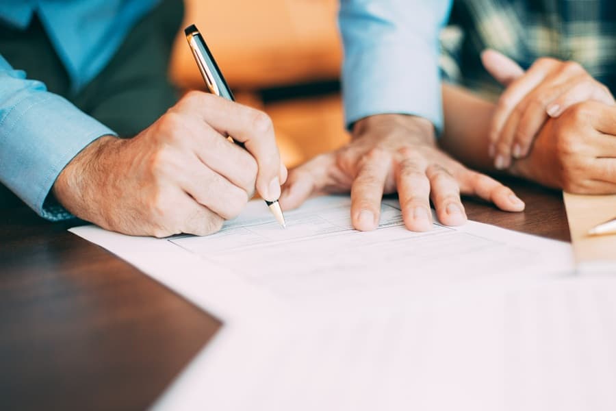 Signing a document